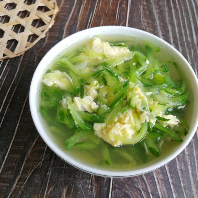 黄瓜鸡蛋汤,黄瓜鸡蛋汤图片