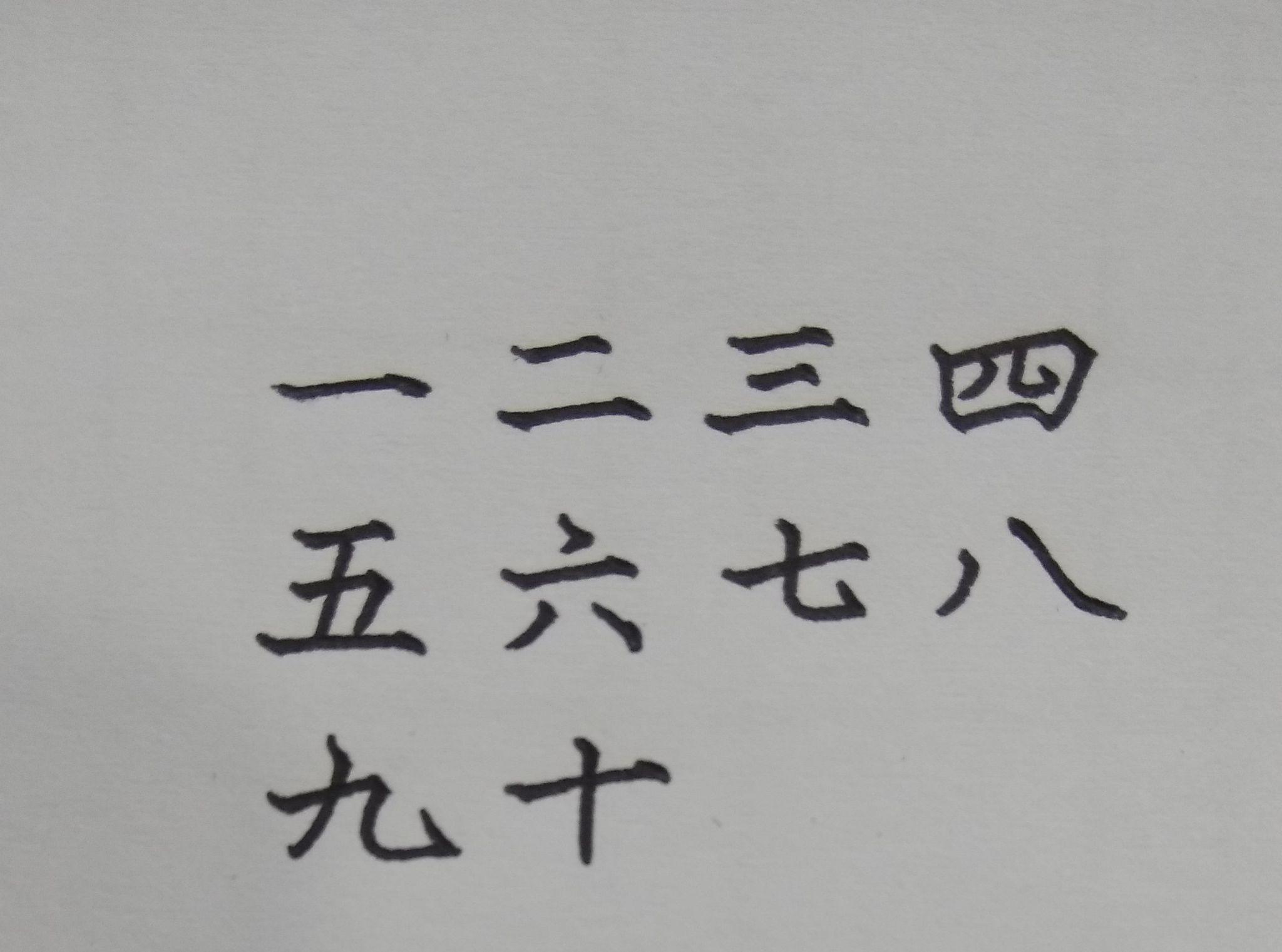 从一到十的大写是怎么写的,从一到十的大写字