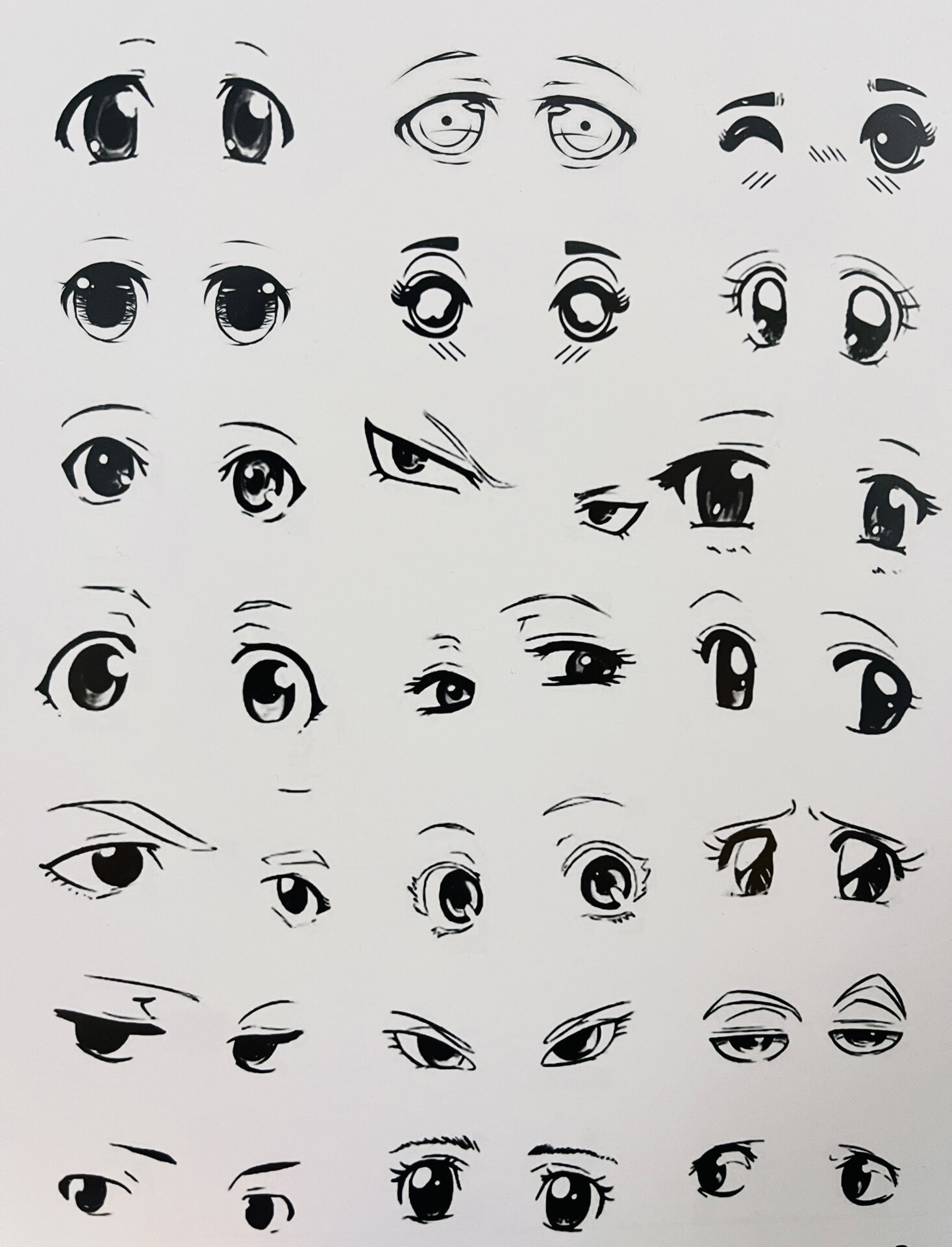 动漫人物的眼睛怎么画简笔画,动漫人物的眼睛简笔画大全 步骤
