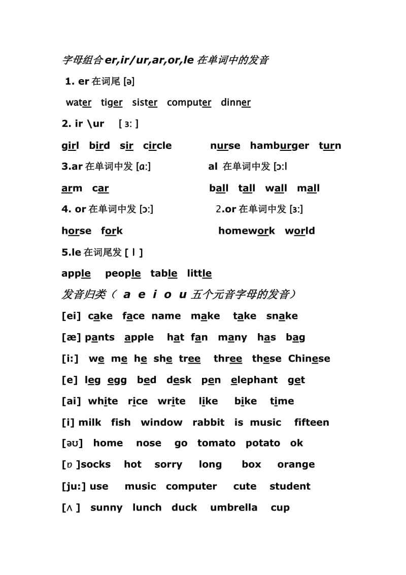 英语语音知识,英语语音知识归纳
