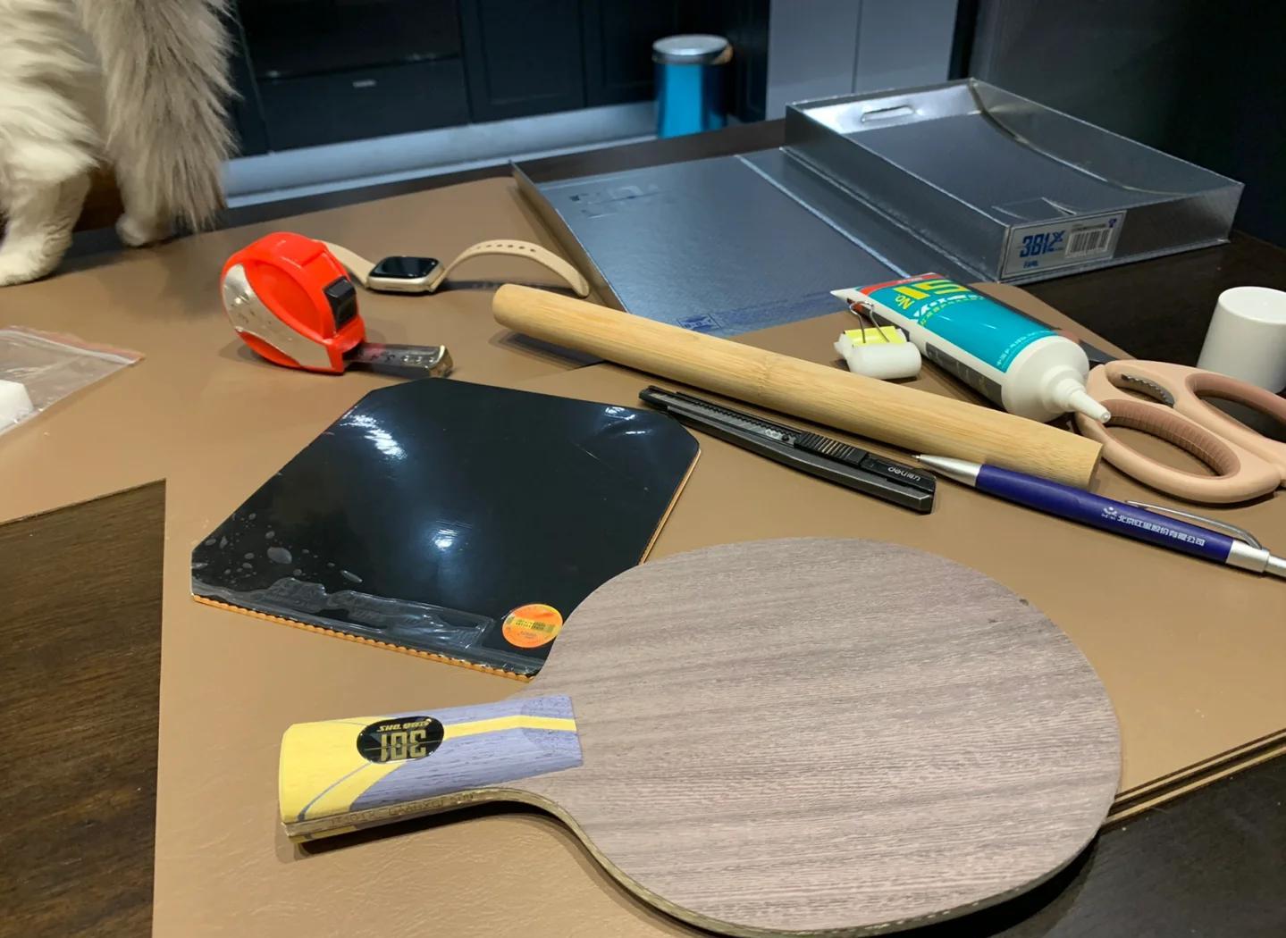 乒乓球拍的胶皮应该怎么粘好,乒乓球拍胶皮不粘了