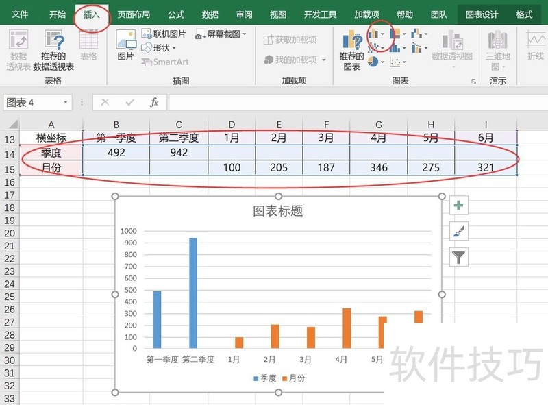 excel做柱状图教程,excel中做柱状图的步骤