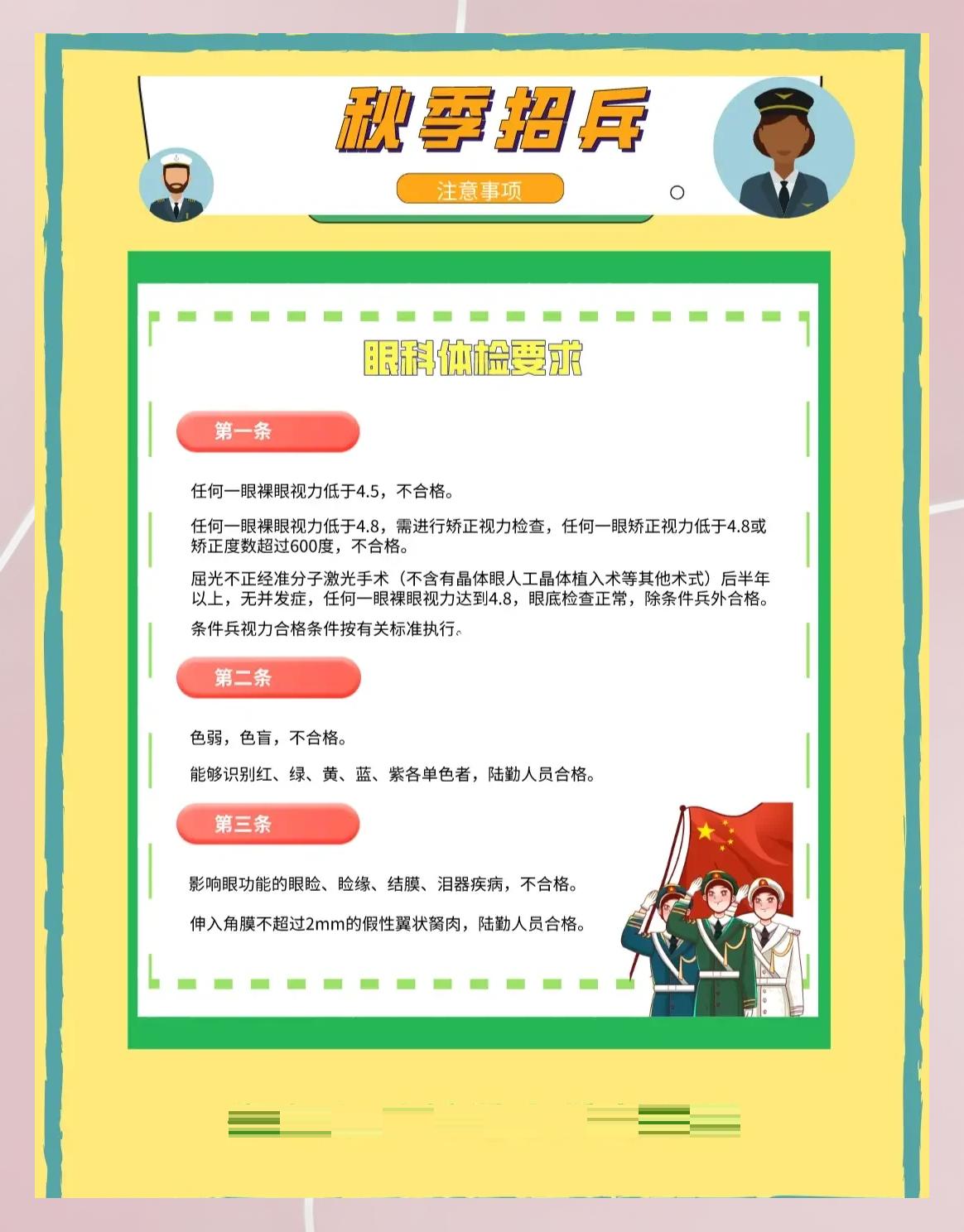 近视300度可以当兵吗,男生眼睛近视300度可以当兵吗