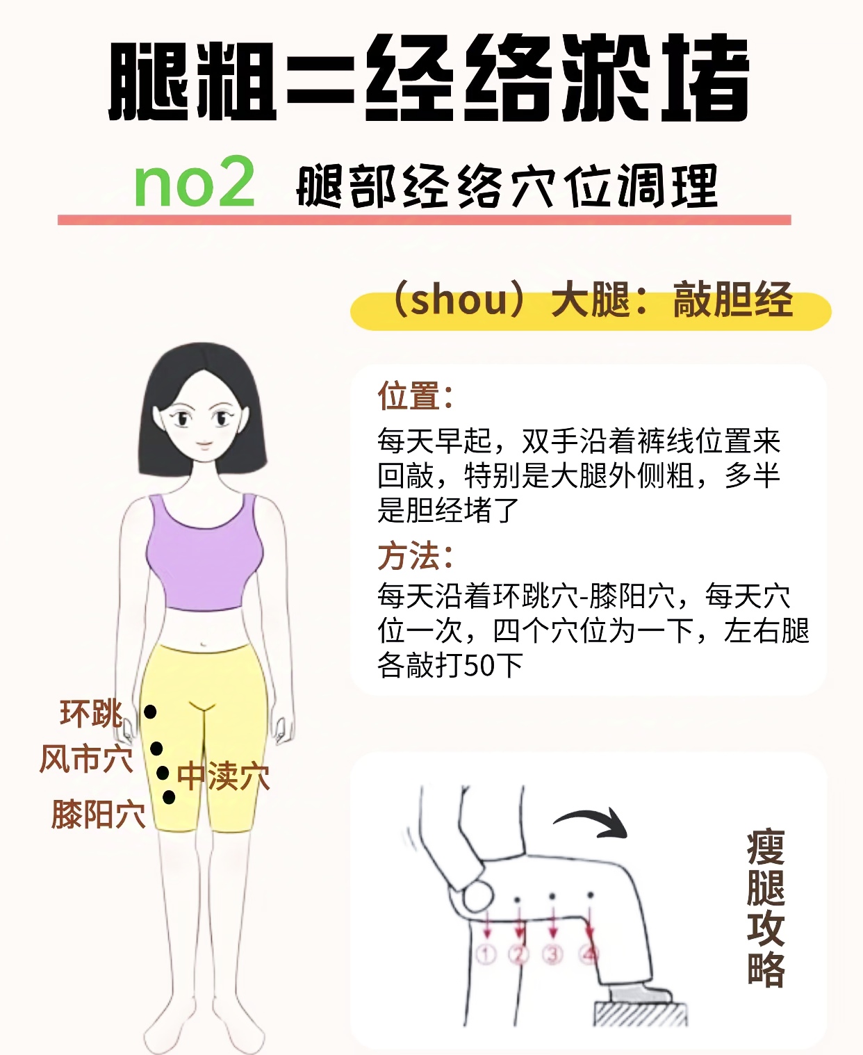 大腿部经络图位置图移动端,