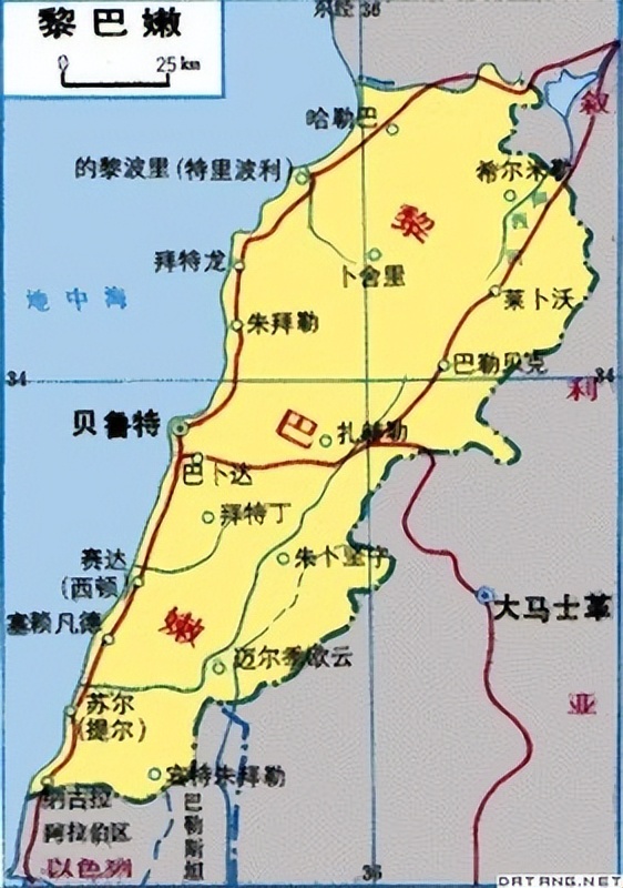 黎巴嫩在哪个国家,黎巴嫩在哪个国家旁边