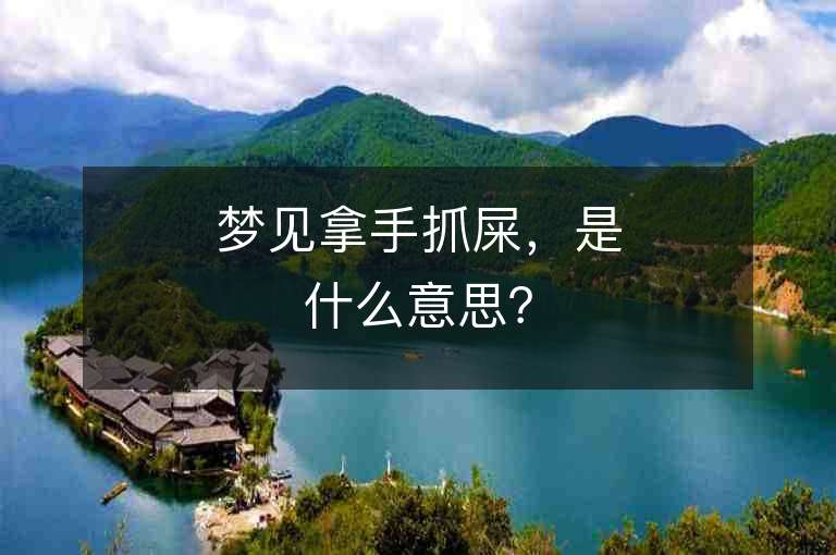 梦见屎周公解梦,梦见屎周公解梦2025年