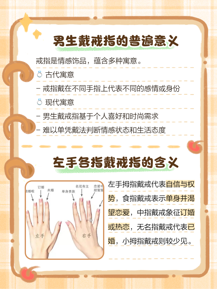 戒指意义戒指的意义是什么,戒指戴手上的意义每个手指的意义