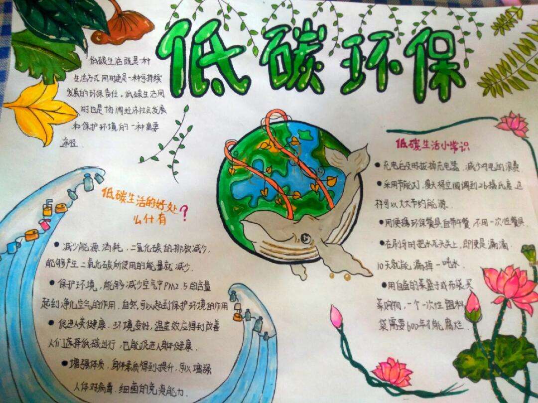 低碳环保手抄报内容精选,低碳环保手抄报内容精选图片