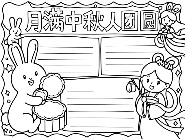 一年级手抄报中秋节大全简单,一年级手抄报中秋节大全简单又漂亮