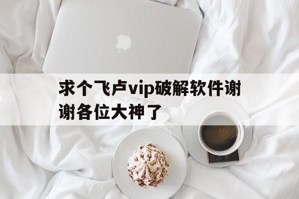 求个飞卢vip破解软件谢谢各位大神了,